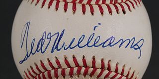 TED WILLIAMS Signed Baseball JSA