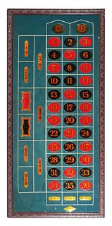 Vintage BC Wills ROULETTE Table Layout