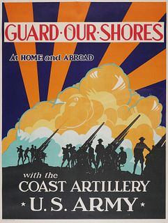 US Army Coast Artillery Recruiting Poster, WWII