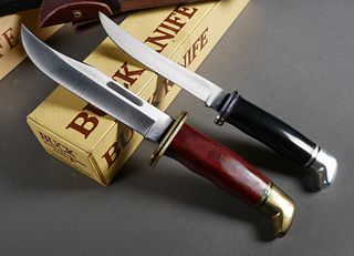(2) Vintage BUCK Hunting Knives NIB