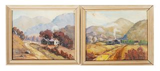 LOUIS E. JONES, Two Paintings, Smoky Mountains