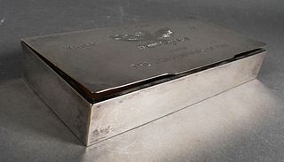 1946 WHIFFENPOOFS, Sterling Cigarette Box