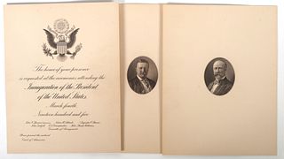1905 INAUGURAL Invitation, Teddy Roosevelt