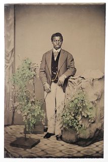 BLACK AMERICANA Tintype, African American Man