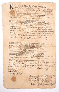 1774 Exeter New Hampshire Land Deed