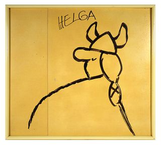 DIK BROWNE Helga [Hagar] Original Sketch