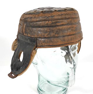 Rare 1905 FOOTBALL Flat Top Helmet