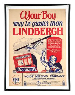 CHARLES LINDBERGH Advertising Poster