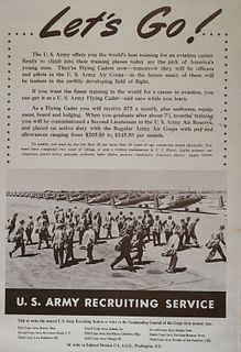 US ARMY Air Corps, WWII Recruiting Poster
