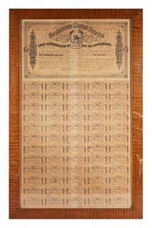 1864 $1000 Confederate Bond w/ 60 COUPONS