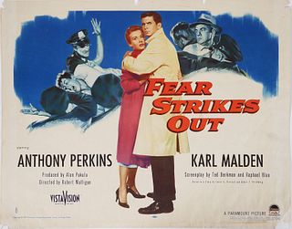 Movie Poster: 1957 FEAR STRIKES OUT