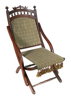 1860s CIVIL WAR Camp Chair, EW Vail