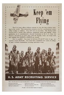 US ARMY Air Corps, WWII Recruiting Poster