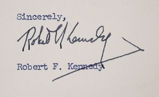 ROBERT F. KENNEDY, Signed Letter