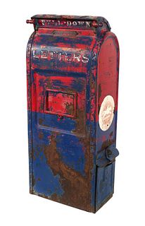 Antique Cast Iron USPS Mail Drop Box