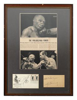 Marciano/Patterson Signed Boxing Memorabilia