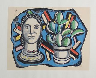Fernand Leger (After) - Tete et Cactus