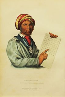 Charles Bird King - Se Quo Yah Inventor of The Cherokee Alphabet