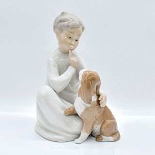 Boy with Dog 1004522 - Lladro Porcelain Figurine