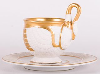 RPM Porcelain Swan Cup & Saucer