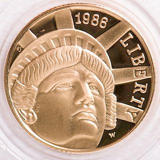 1986 Statue of Liberty $5 Gold Coin