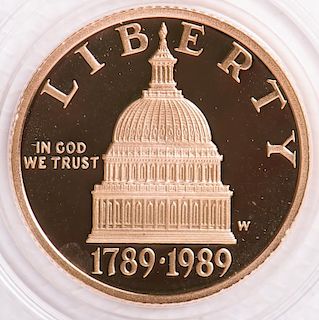 1989 United States Commemorative Gold $5 Coin
