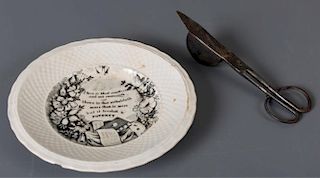 Transferware Plate & Bench Crafted Snips