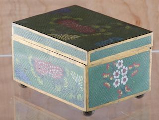 Cloisonne Box w/ Floral Motif