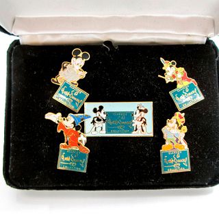 5pc Walt Disney Classics Collections WDCC, Mickey Mouse Pins