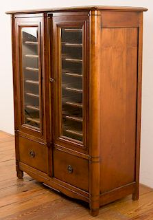 Collector's Cabinet w/ Beveled Glass Doors
