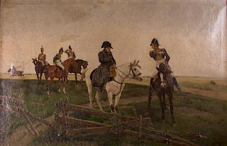 Jacques Monteil Oil on Canvas of Napoleon