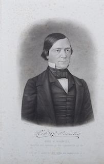 Robert Prentis (Proctor UVA) Engraving, Framed