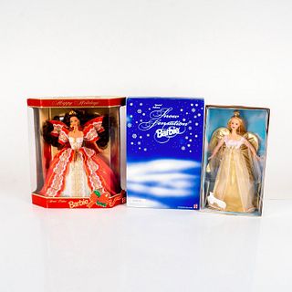 3pc Mattel Barbie Dolls, Winter Collection