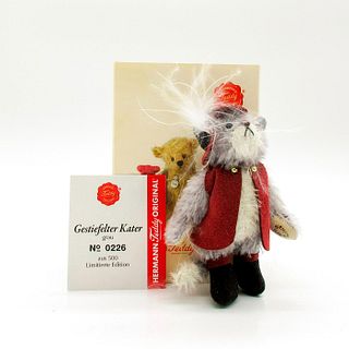 Hermann Teddy Miniature Stuffed Animal, Gestiefelter Kater