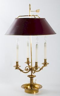 Brass Bouillotte Style Table Lamp