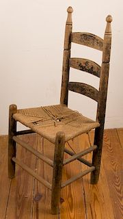 Ladder Back Johnson Chair w/ Rush Seat