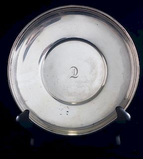 Gorham Sterling Silver Monogrammed Plate
