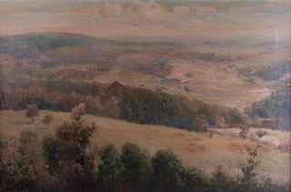 S.R. Wright Oil on Canvas Landscape