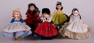 Madame Alexander  8" Country Dolls, Five (5)