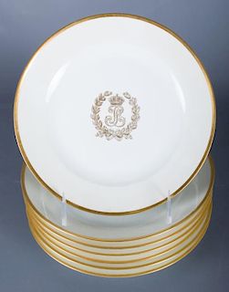 Sevres Porcelain Plates, Seven (7)