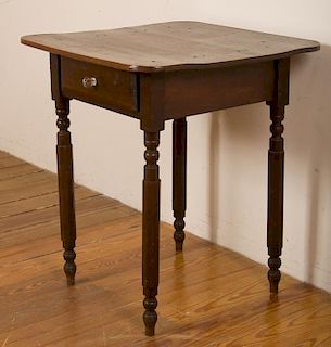 19th C Sussex County Va. Walnut Side Table