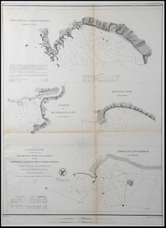 West Coast Harbors U.S. Survey Chart.