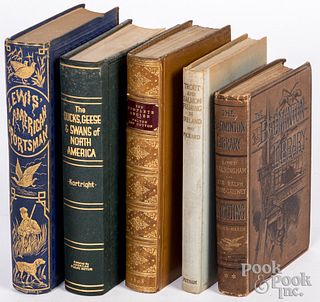 Group of sporting books