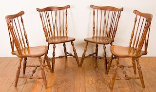 S. Bent & Bros. Windsor Style Chairs, Four (4)