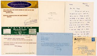 Two telegrams, written to Dagmar Godowsky