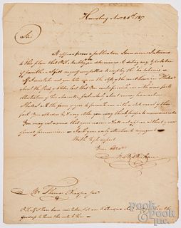 Letter from Nathaniel B. Boileau