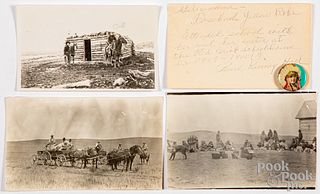 Three western photographs, early 20th c.