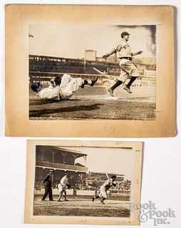 Two early baseball photographs