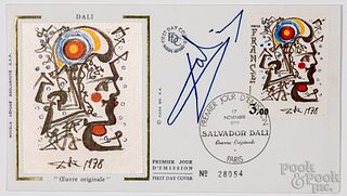 Salvador Dali signed First Day Cover