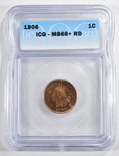 1906 INDIAN CENT  ICG MS-66+ RD